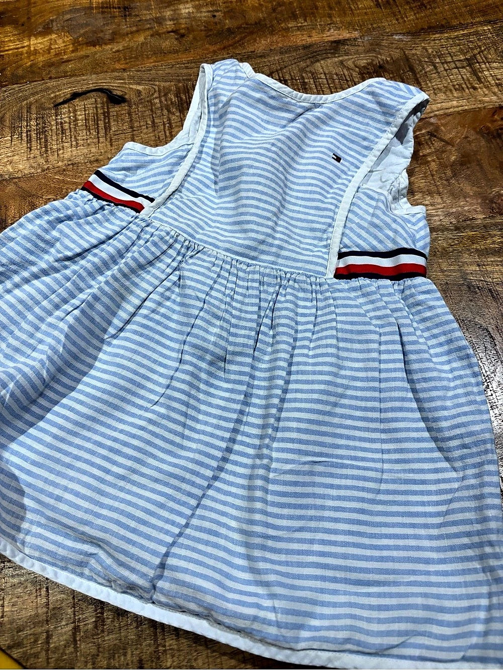Tommy Hilfiger Striped Dress in Blue & White Size 24M Like New
